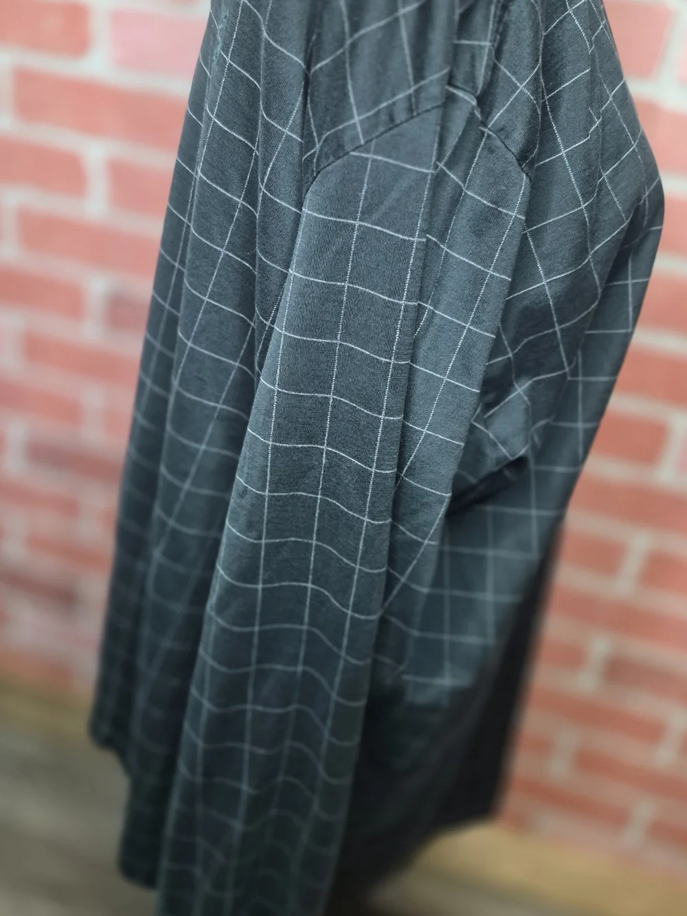 Polo by Ralph Lauren Black Windowpane Long Sleeve Polo